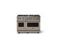 Viking® 5 Series 48" Nantucket Pro Style Gas (NG) Range with Brushed Brass Trim-0