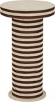 TOV Furniture Lyra Brown/Natural Striped Side Table-4