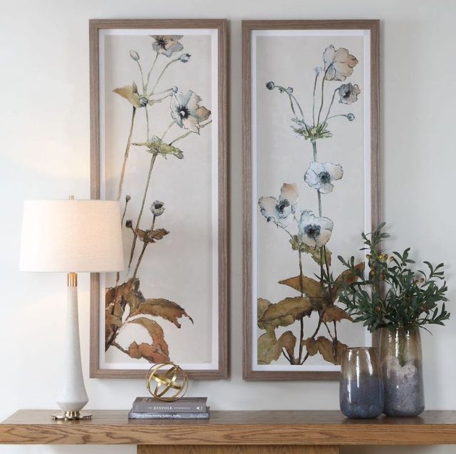 Uttermost® Garden 2-Piece Study Framed Floral Prints-1