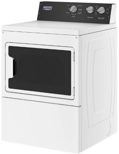 Maytag® 7.4 Cu. Ft. White Electric Commercial-Grade Front Load Dryer-3