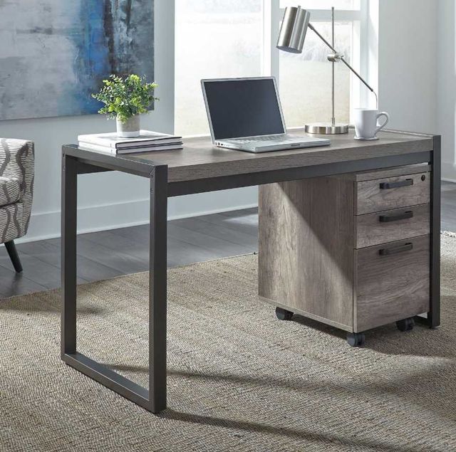 Liberty Furniture Tanners Creek Dark Pewter/Graystone Writing Desk-1