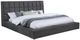 Coaster® Dreux Gray Queen Upholstered Platform Panel Bed-0