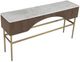 Fairfield® Dimitri Kafe 72" Console Table with White Marble Top-3