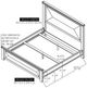 International Furniture Direct Novus Lodge Brown Queen Panel Bed-2