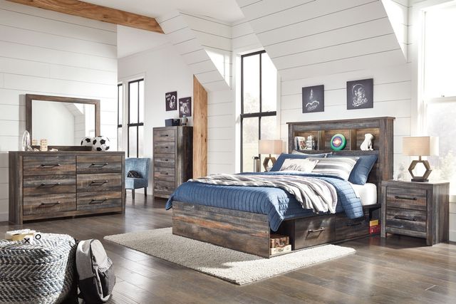 Signature Design by Ashley® Drystan 2-Piece Multi Full Bookcase Bed Set-4