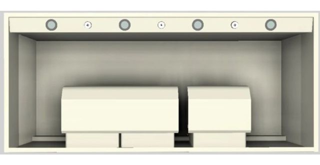 Vent-A-Hood® Designer Series 54" Biscuit Wall Mounted Range Hood-3