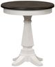Liberty Furniture Allyson Park Charcoal/Wirebrushed White Chairside Table-0