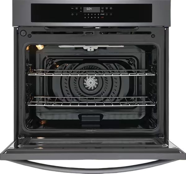Frigidaire® 30” Black Stainless Steel Electric Single Wall Oven with Air Fry-1