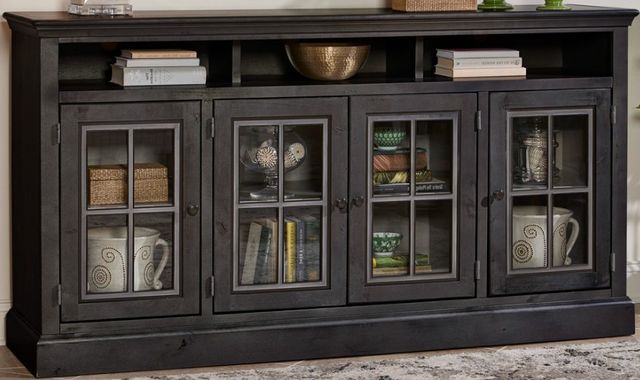 aspenhome® Churchill Ghost Black 73" Highboy Console-0