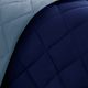 Olliix by Madison Park Essentials Larkspur Light Blue and Navy Twin/Twin XL 3M Scotchgard Reversible Down Alternative Comforter Set-3