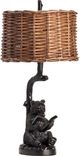 Crestview Collection Bear Knowledge Black Table Lamp-0