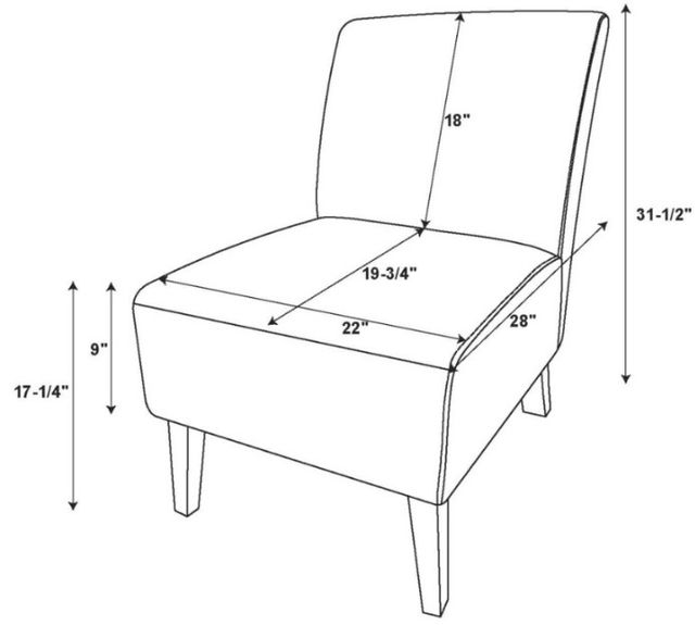 Linon Lily Linen Chair-2