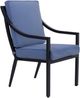 GatherCraft Charlotte 5-Piece Baltic Brown/Splendor Denim Aluminum Outdoor Dining Set-5
