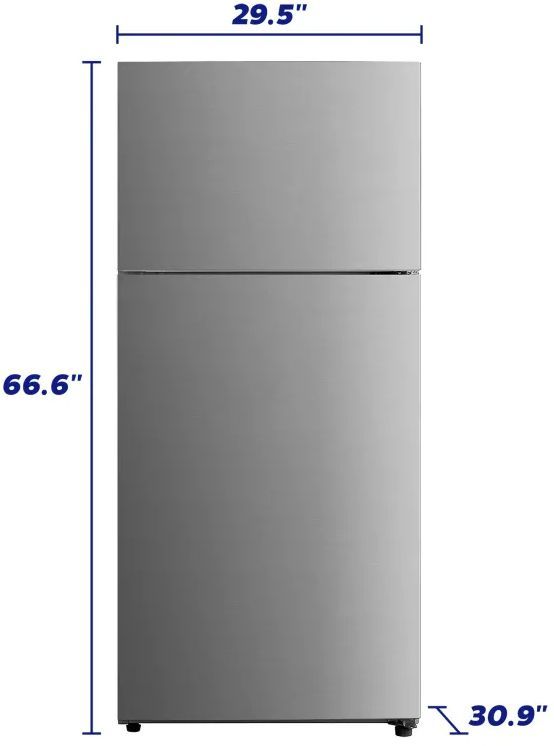 Element® 30 in. 18.0 Cu. Ft. Stainless Steel Top Freezer Refrigerator-2