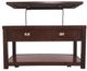 Signature Design by Ashley® Hatsuko Dark Brown Lift Top CoffeeTable-1
