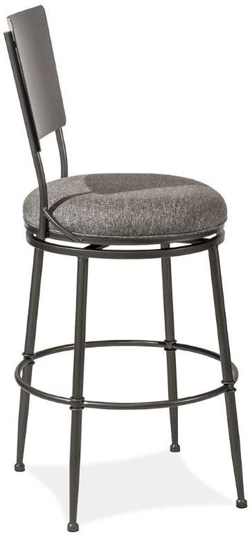HH2 Home Towne Charcoal Swivel Bar Stool-1