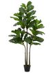A & B Home Green 5' Artificial Fiddle-Leaf Tree in Pot-0
