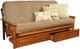 Kodiak Furniture Monterey Linen Stone/Barbados Full Storage Futon with Mattress-0
