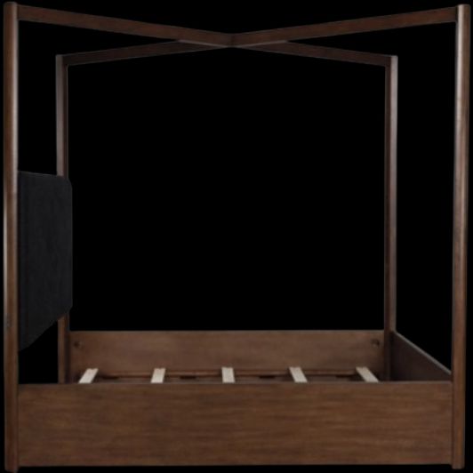 Signature Design by Ashley® Dilenno Dark Brown Queen Canopy Bed-2