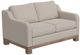 International Furniture Direct Samba Ivory Loveseat-0
