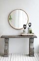 A & B Home Thayne Brown Wall Mirror-4