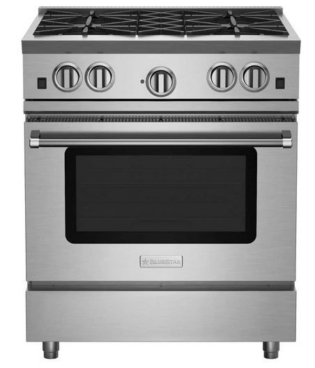 BlueStar® RNB Series 30" Stainless Steel Pro Style Liquid Propane Gas Range-0