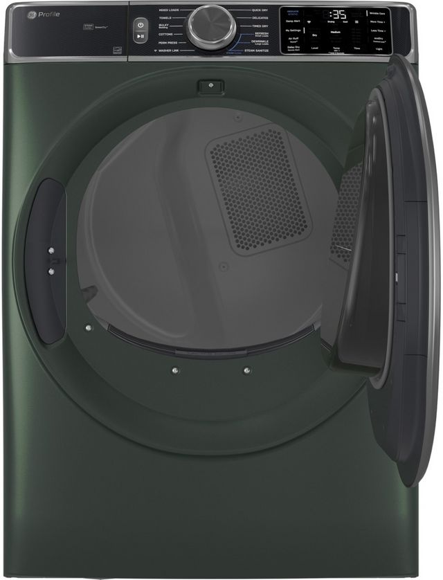 GE Profile™ 7.8 Cu Ft. Jade Green Front Load Gas Dryer-1