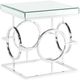 Elements International Pearl 2-Piece Chrome Occasional Table Set-3
