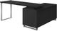 Monarch Specialties Inc. Black/Silver L Shaped Computer Desk-1
