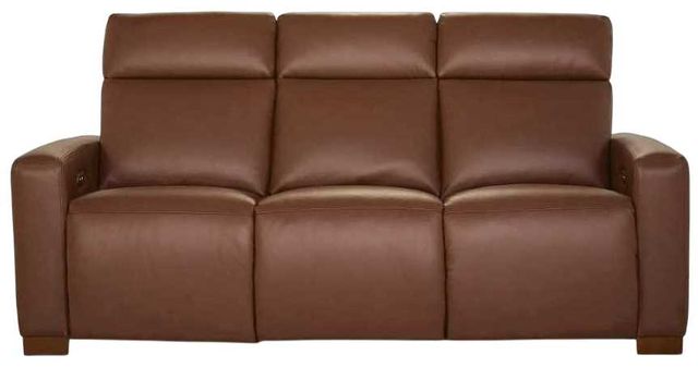 La-Z-Boy® Acadia Chestnut Leather Power Reclining Sofa with Headrest-1