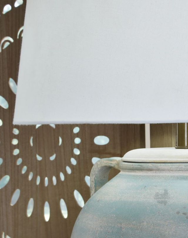 Signature Design by Ashley® Shawburg Antique Green Table Lamp-2