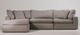 Moe's Home Collection Clay Light Grey Ottoman-4