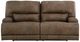 Signature Design by Ashley® Time-Piece Earth Power Reclining Sofa with Adjustable Headrest-1