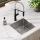 Elkay Crosstown® Polished Satin 18 Gauge 18-1/2" x 18-1/2" x 9" Single Bowl Undermount Sink Kit-1