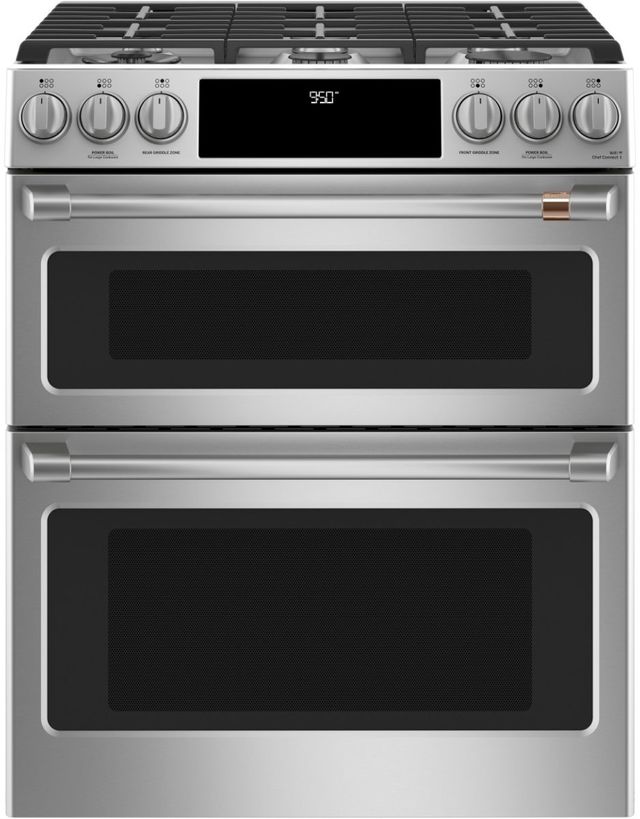 Café™ 30" Stainless Steel Slide In Dual Fuel Range