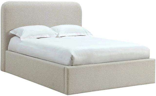 Modus Furniture Virgil Off-White/Ricotta Queen Upholstered Panel Bed-0
