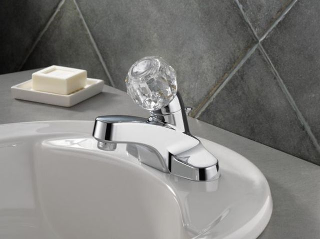 Peerless Core Chrome Single Handle Knob Bathroom Faucet-1