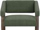 International Furniture Direct Murcia Olive/Lacquer Brown Accent Chair-4