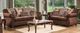 Furniture of America® Tabitha 2-Piece Brown/Dark Cherry sofa and Loveseat-0