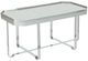 Century® Thomas O'Brien Truly Gallery Antique Mirror Top Tray Coffee Table with Polished Nickel Base-0