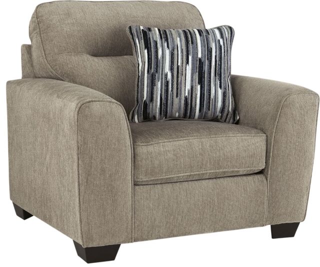 Benchcraft® Olten Mocha Chair and a Half-0