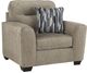Benchcraft® Olten Mocha Chair and a Half-0