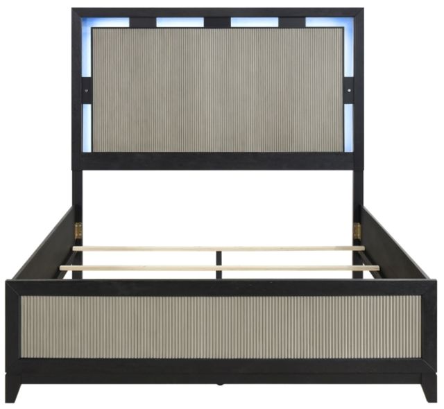 Homelegance® Garrison Charcoal/Gray Eastern King Panel Bed-3
