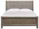 Magnussen Home® Claremont Smokey Taupe King Panel Bed with Upholstered Headboard-1