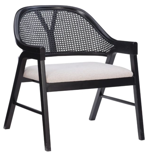 Powell® Nico Black/Light Beige Accent Chair-0