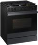 Samsung Bespoke 30" Matte Black Steel Slide-In Gas Range-3