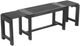 Jofran Inc. Global Archive Bradford Gray Extendable Bench-4
