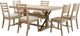 aspenhome® Maddox 7-Piece Beige/Biscotti Upholstered Dining Set-0