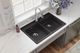 Elkay Quartz Classic® Black 33" x 22" x 5-1/2" Double Bowl Drop-In ADA Sink with Perfect Drain®-2