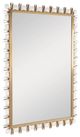 Century® Cadence Antique Brass/White Accent Mirror-0